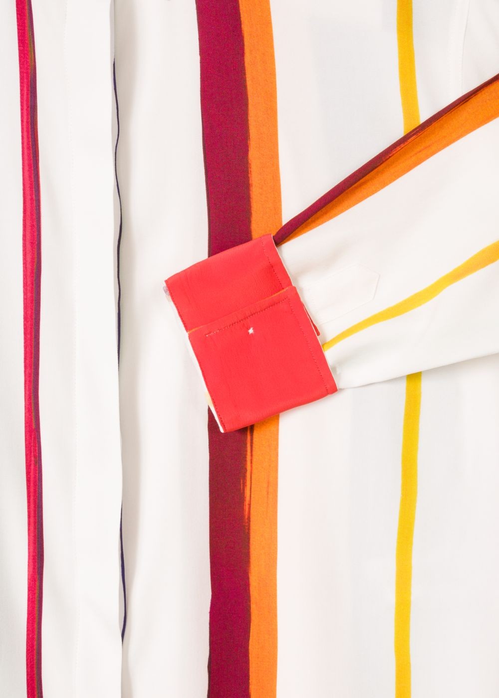 Paul Smith Women's White 'brush Stripe' Print Shirt
