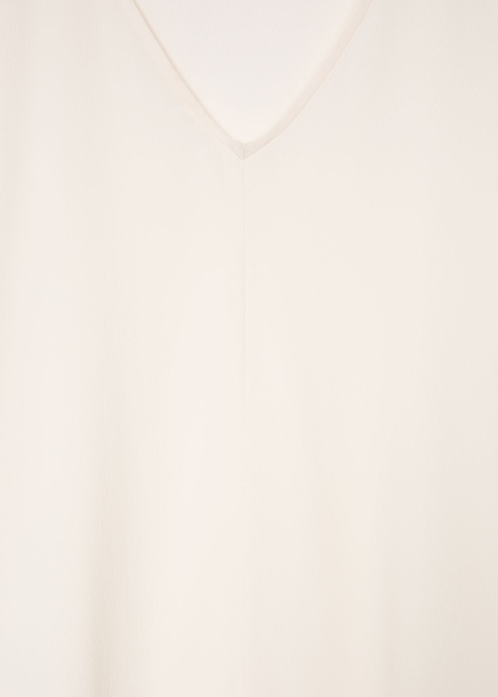Paul Smith Womens's Ecru Silk-Blend V-Neck Top