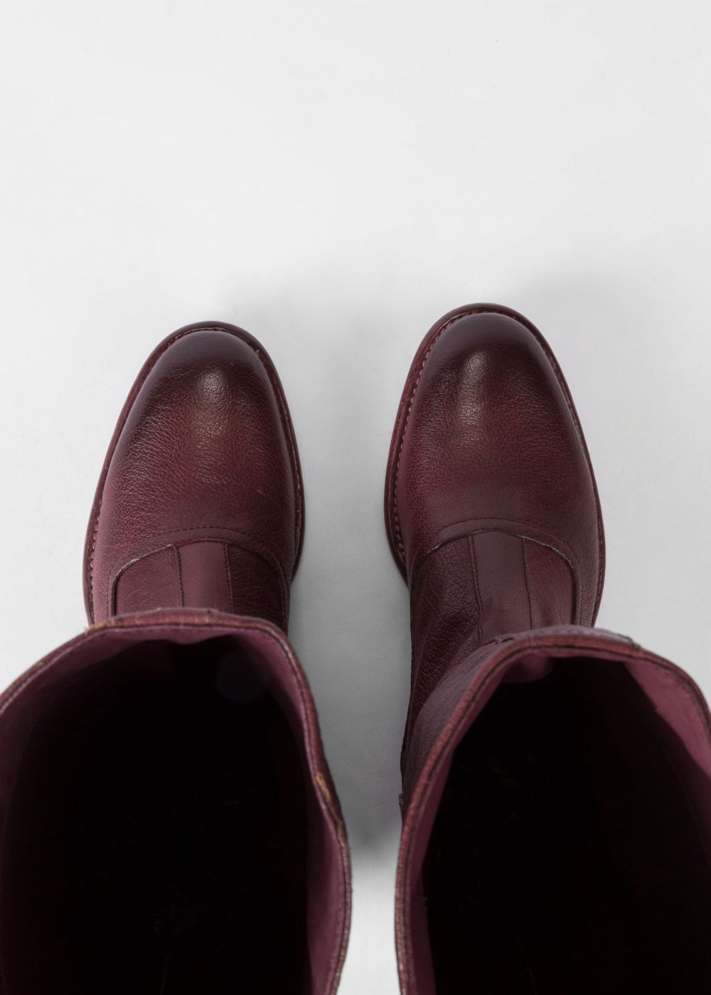 Paul Smith Women's Bordeaux Leather 'kings' Boots