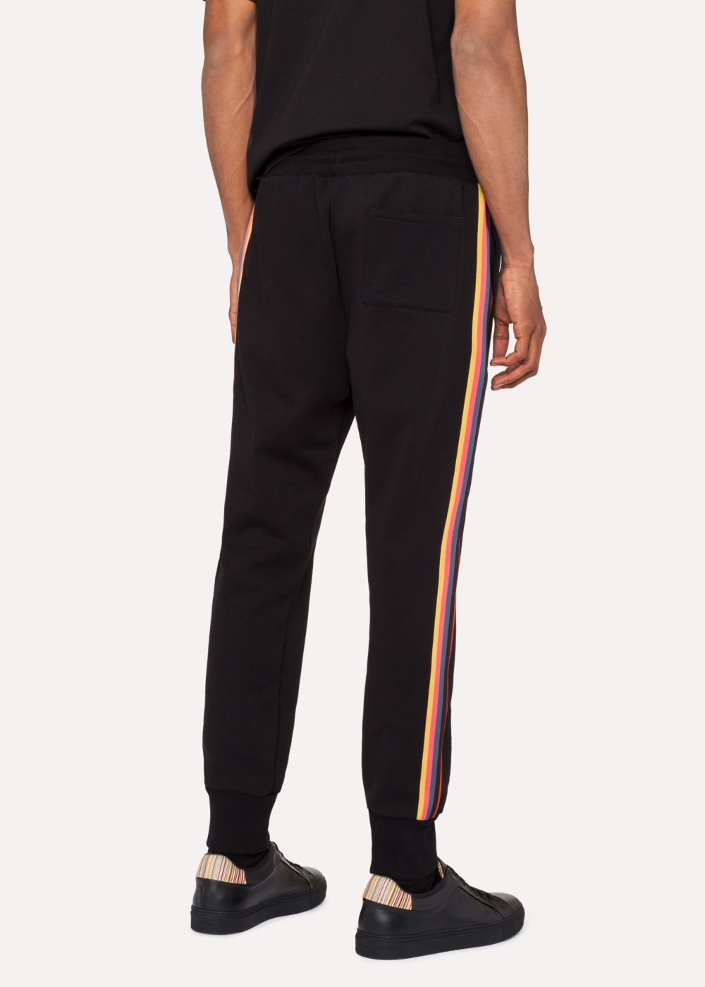 Paul Smith Men's Black 'artist Stripe' SweatPants