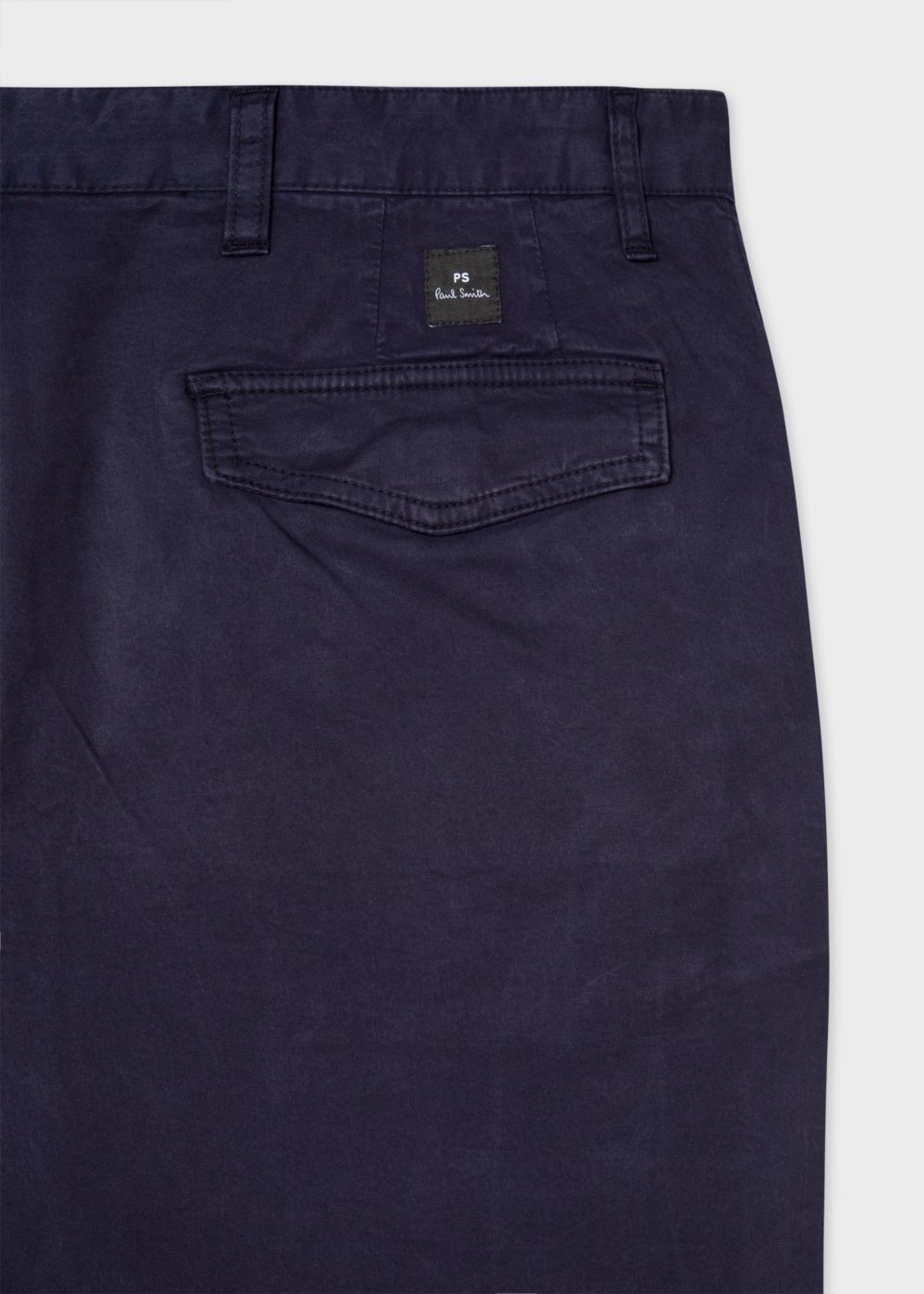 Paul Smith Men's Tapered-Fit Dark Navy Stretch Pima-Cotton Chinos Clothing
