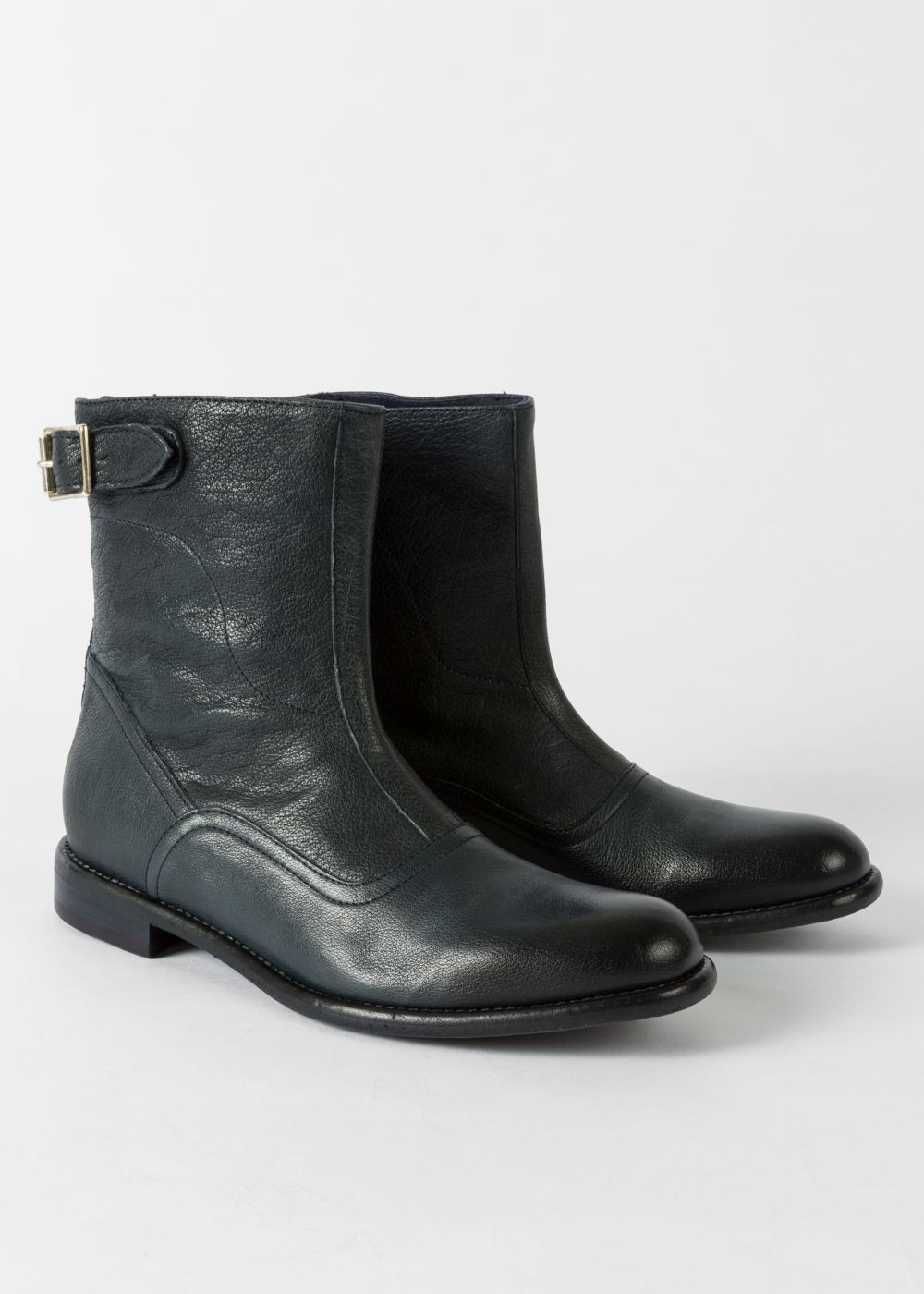 Paul Smith Women's Navy Leather 'thunder' Boots