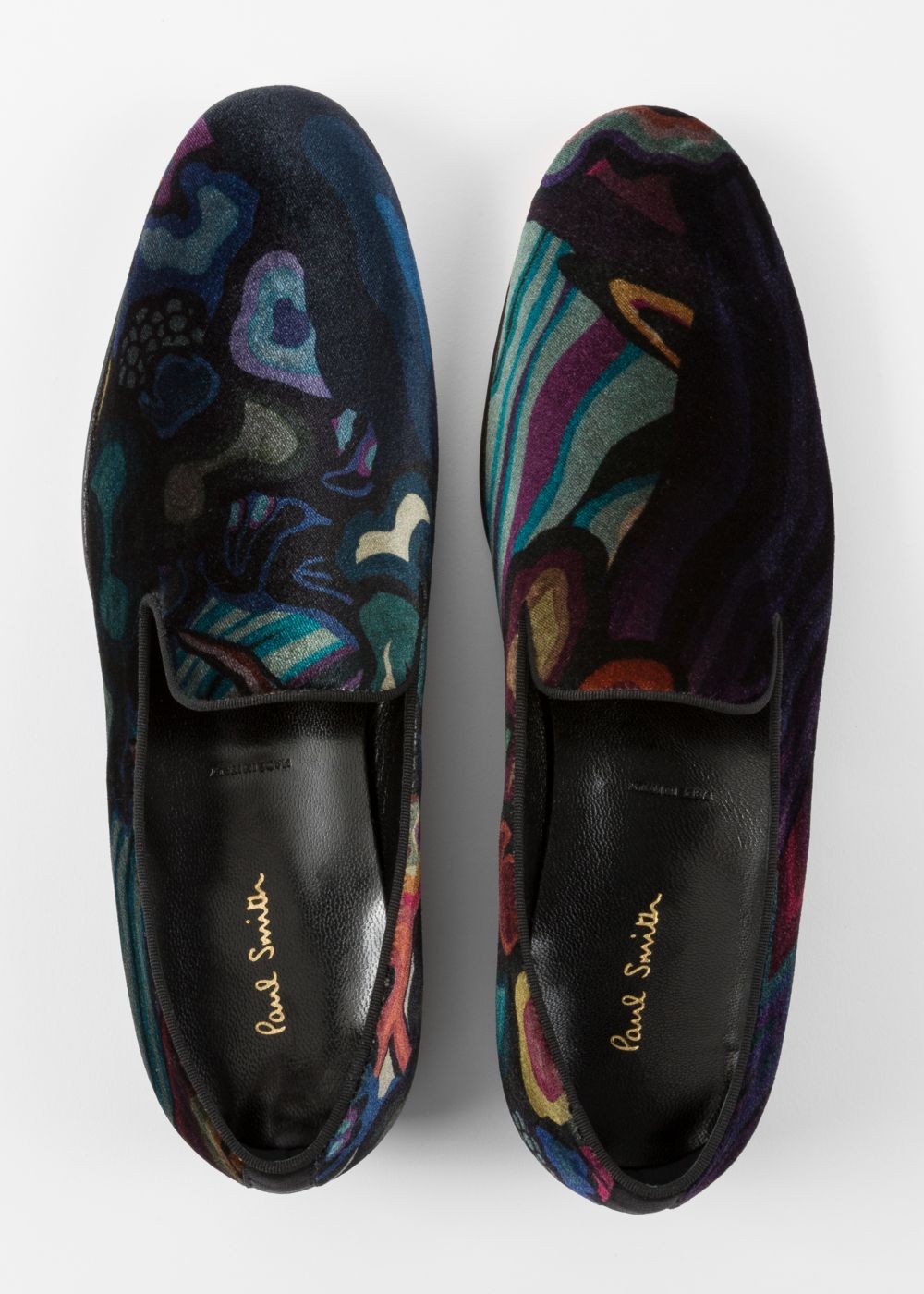 Paul Smith Men's Velvet 'dreamer' Print 'rudyard' Loafers Sneakers