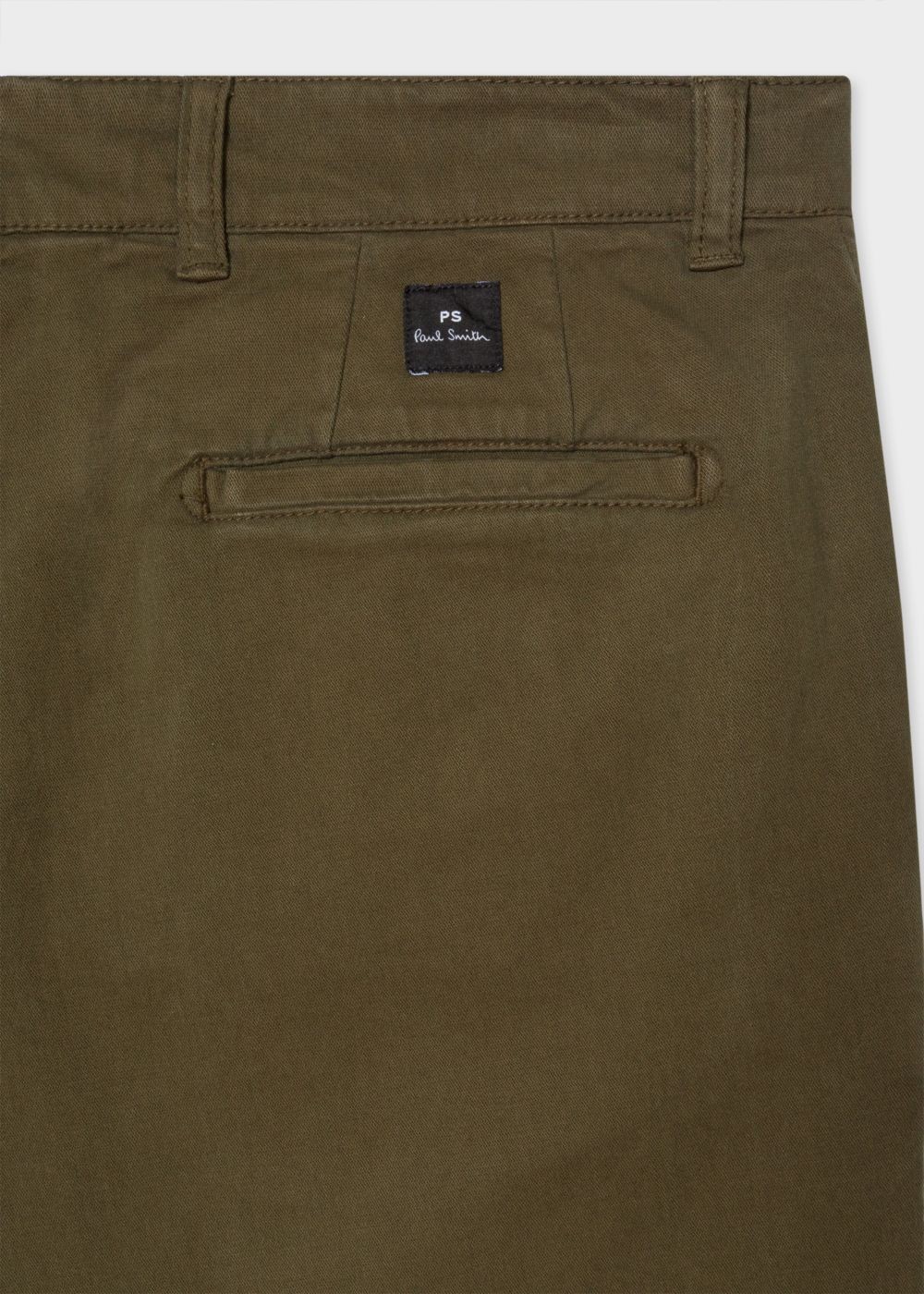 Paul Smith Men's Mid-Fit Khaki Stretch-Cotton Chinos Clothing