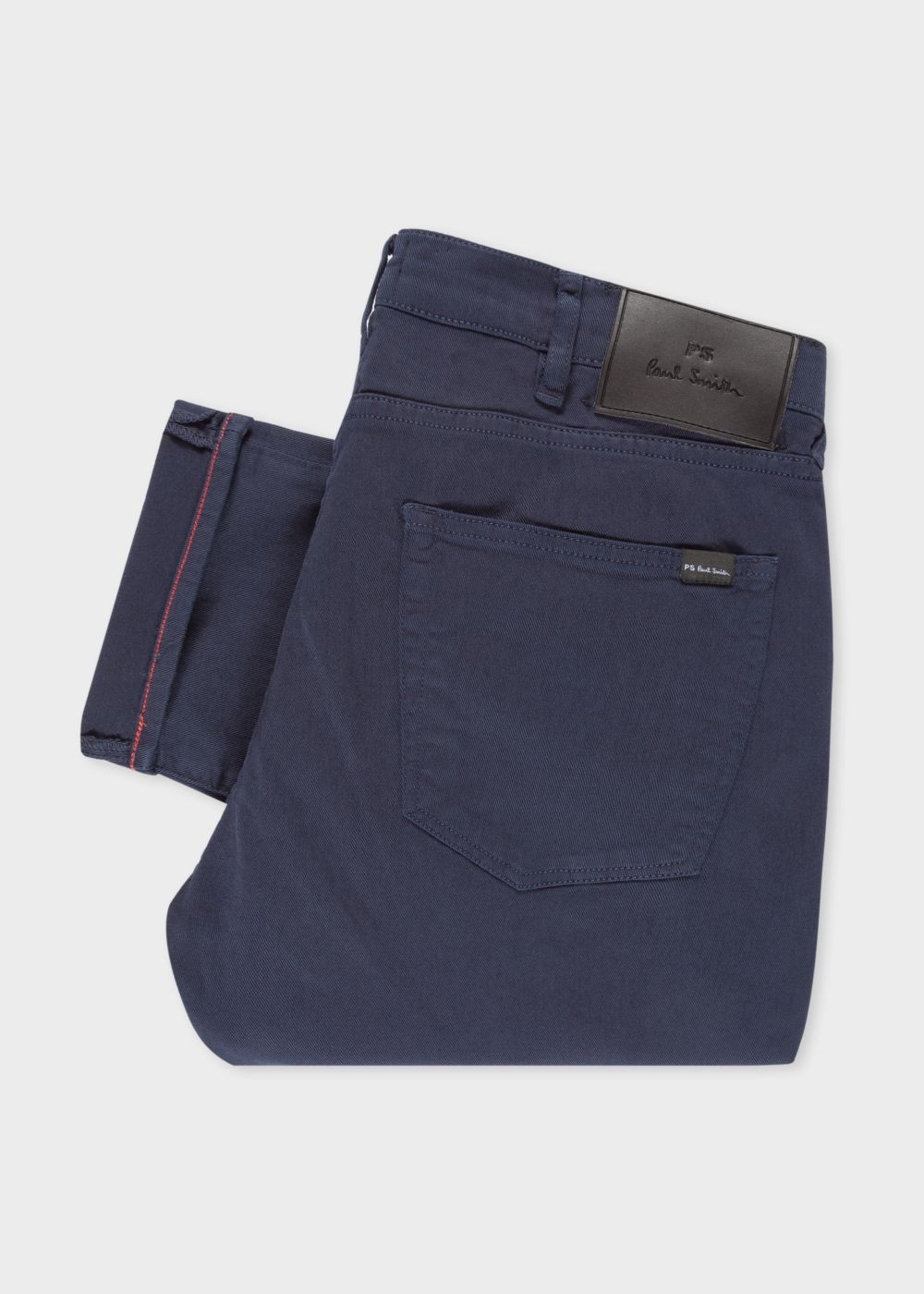 Paul Smith Men's Tapered-Fit Navy Garment-Dye Jeans