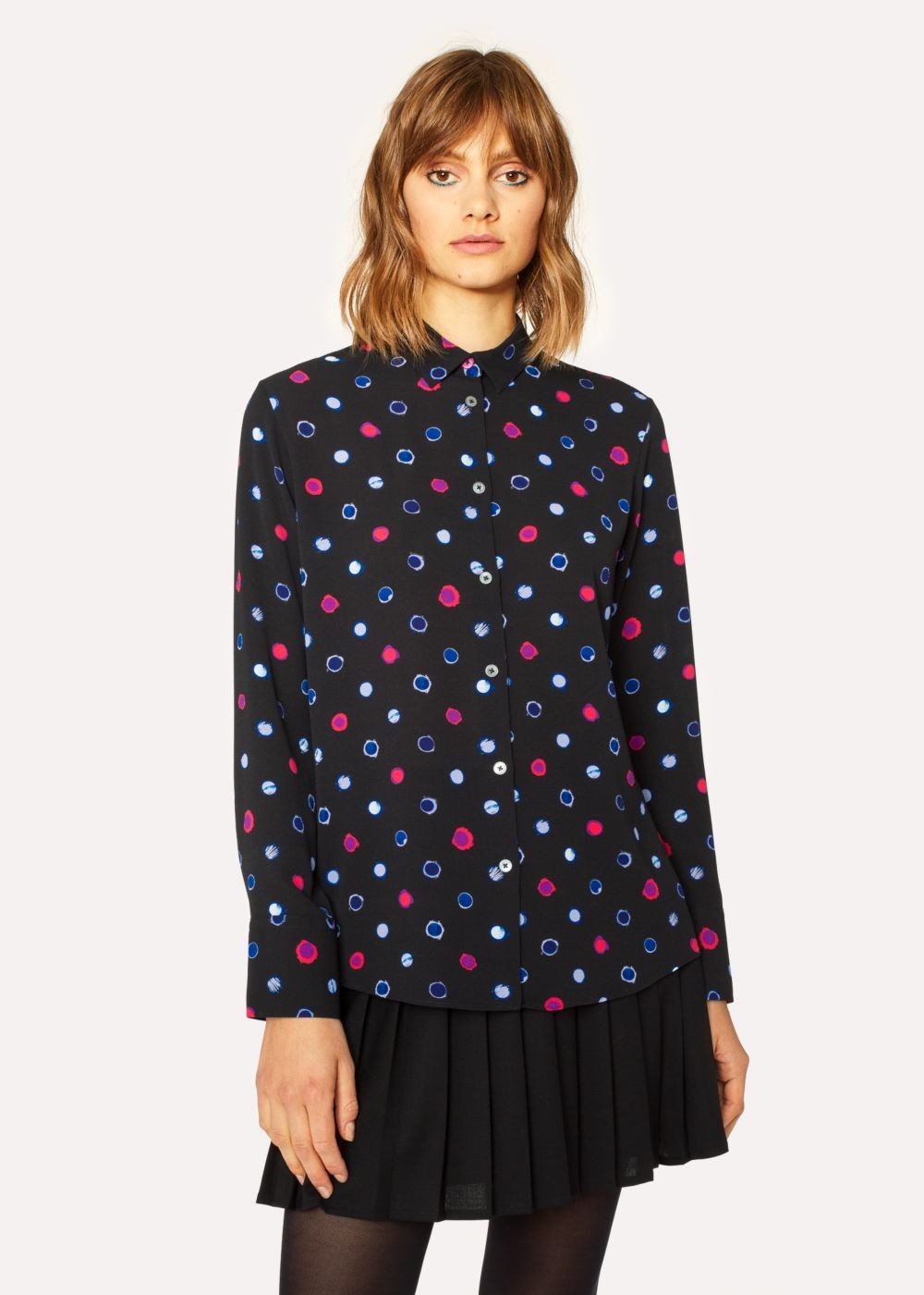 Paul Smith Women's Black 'scribble Spot' Shirts