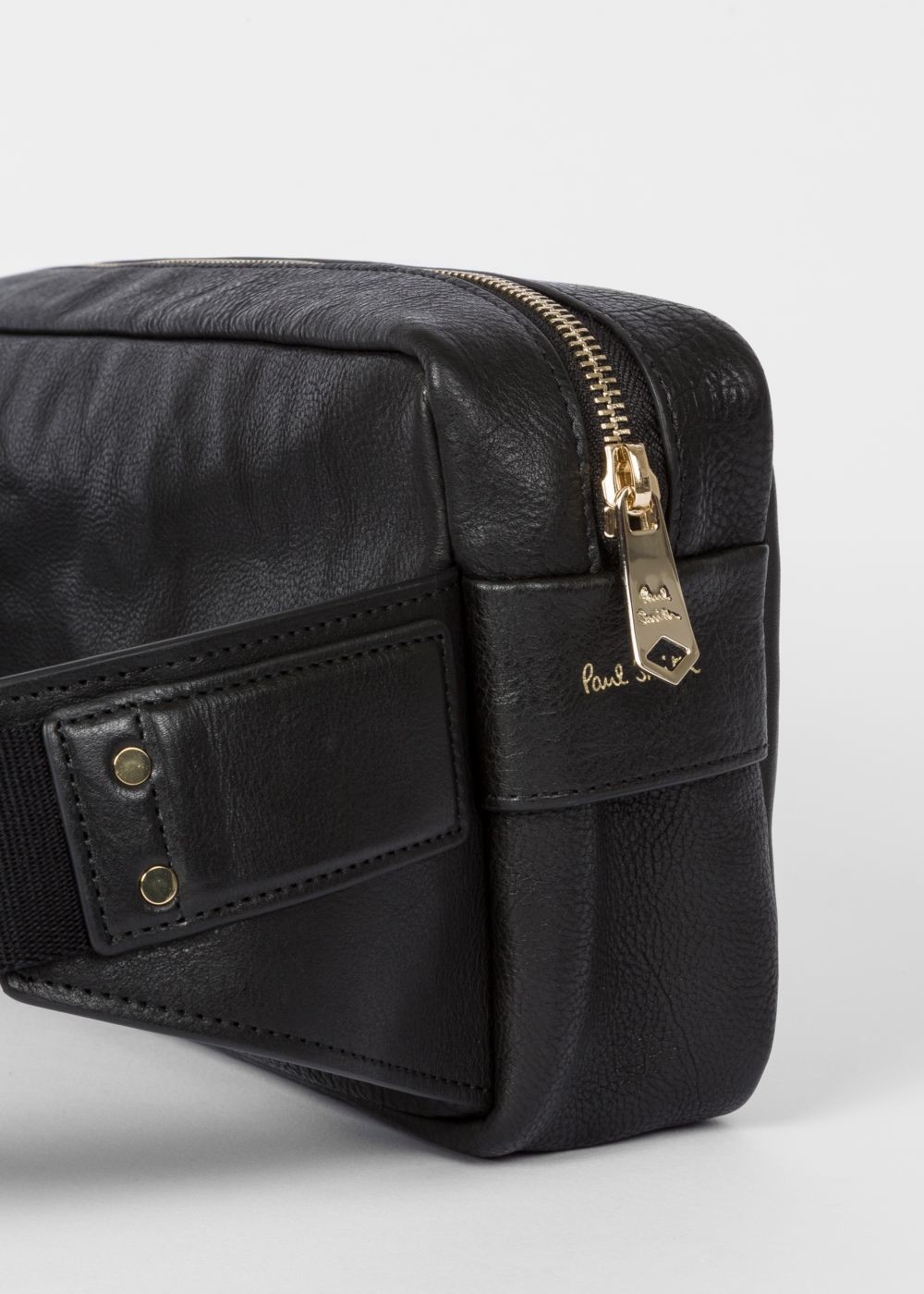 Paul Smith Mens's Black Leather 'dreamer' Print Bum Handbag