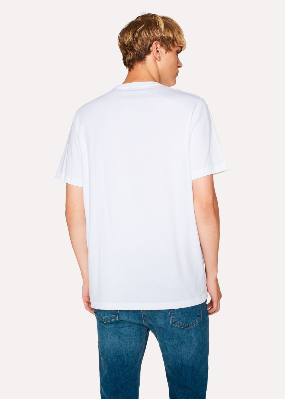 Paul Smith Mens's White Organic-Cotton Shirts With Embroidered 'doodle' Pattern