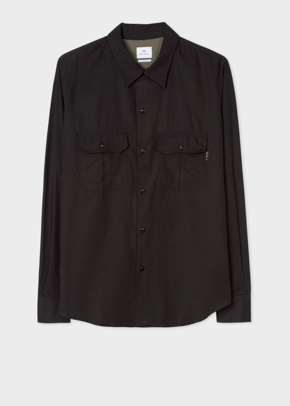 Paul Smith Men's Classic-Fit Black Two-Pocket Cotton Tee