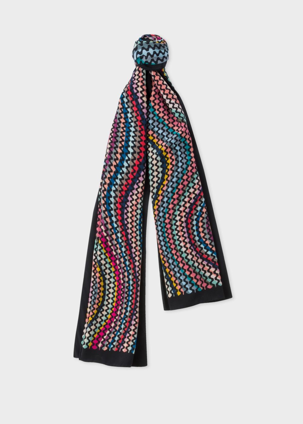 Paul Smith Women's Geometric 'swirl' Print Silk Scarf