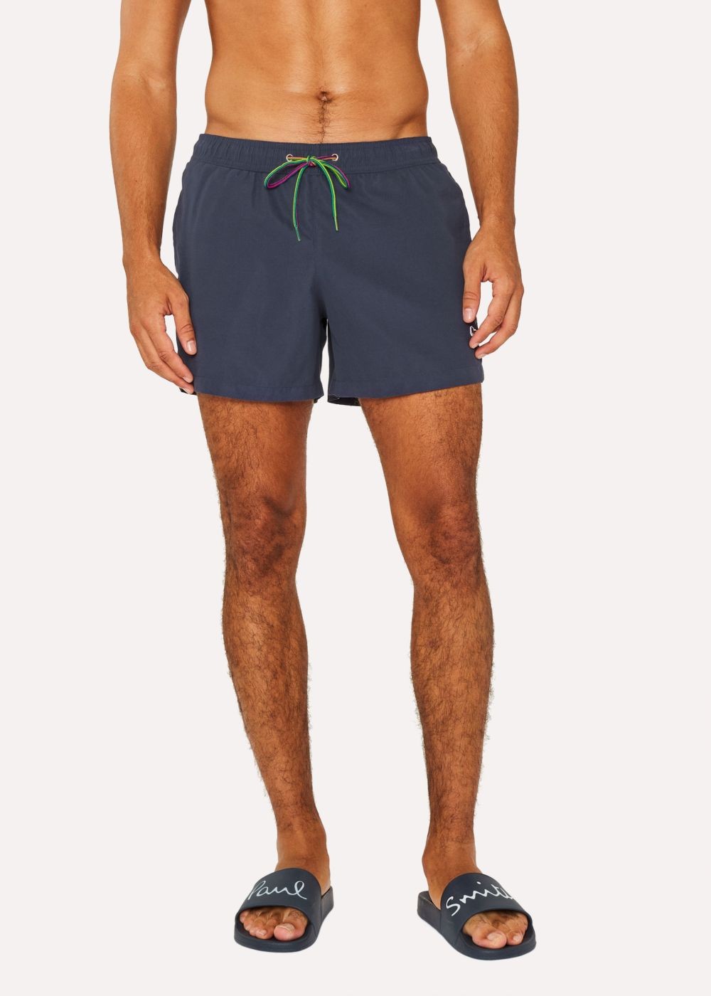 Paul Smith Men's Navy Zebra Logo Swim Shorts