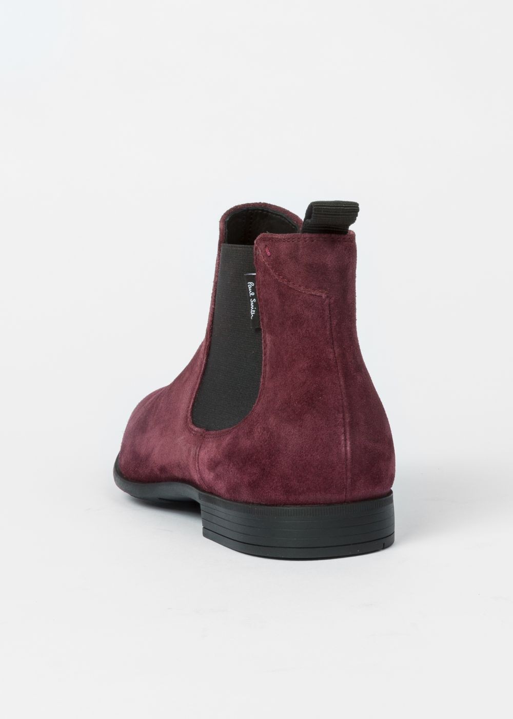 Paul Smith Men's Bordeaux Suede 'falconer' Chelsea Boots