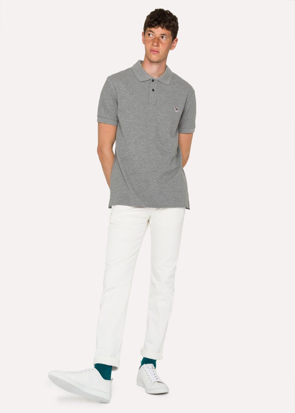 Paul Smith Mens's Slim-Fit White Jeans