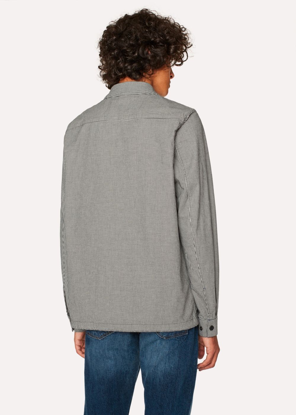 Paul Smith Men's Black And White Gingham Coach Jackets
