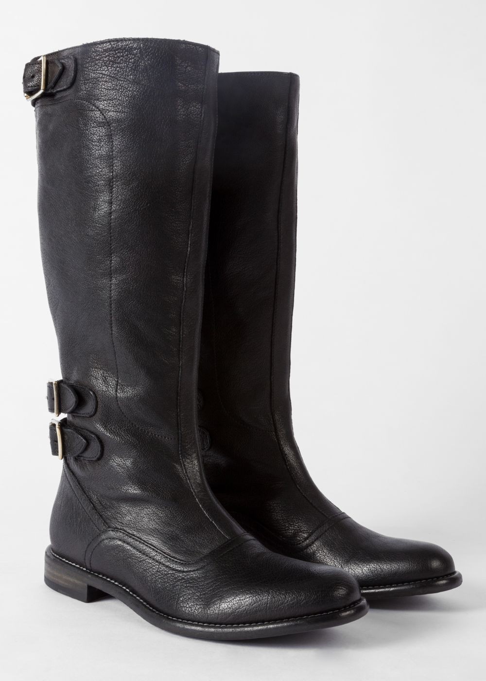 Paul Smith Women's Black Leather 'kings' Boots