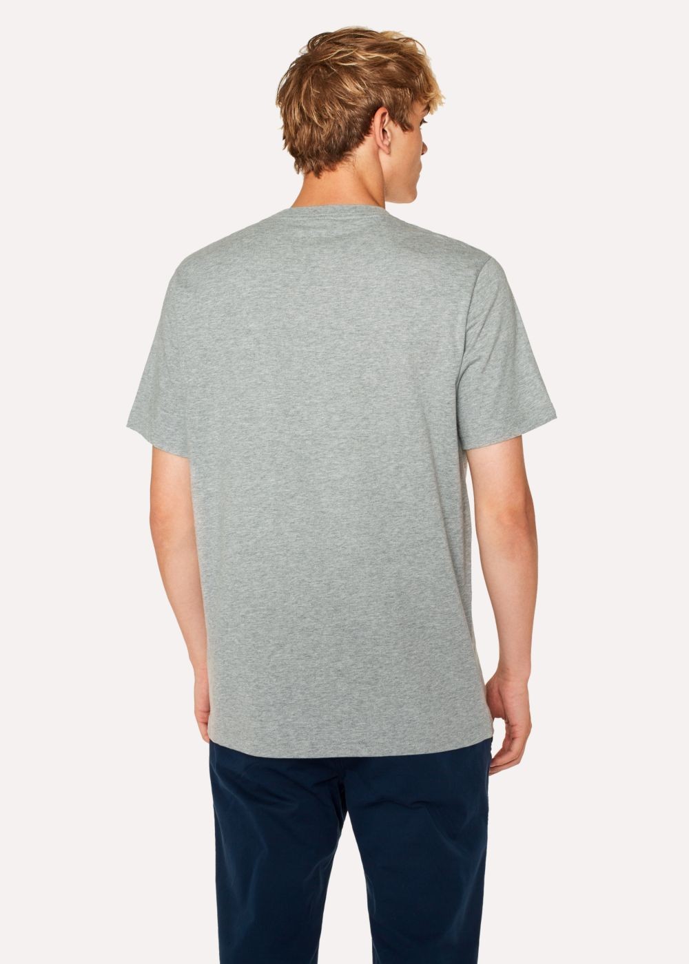 Paul Smith Men's Grey Large Green 'dino' Print Cotton T-Shirts
