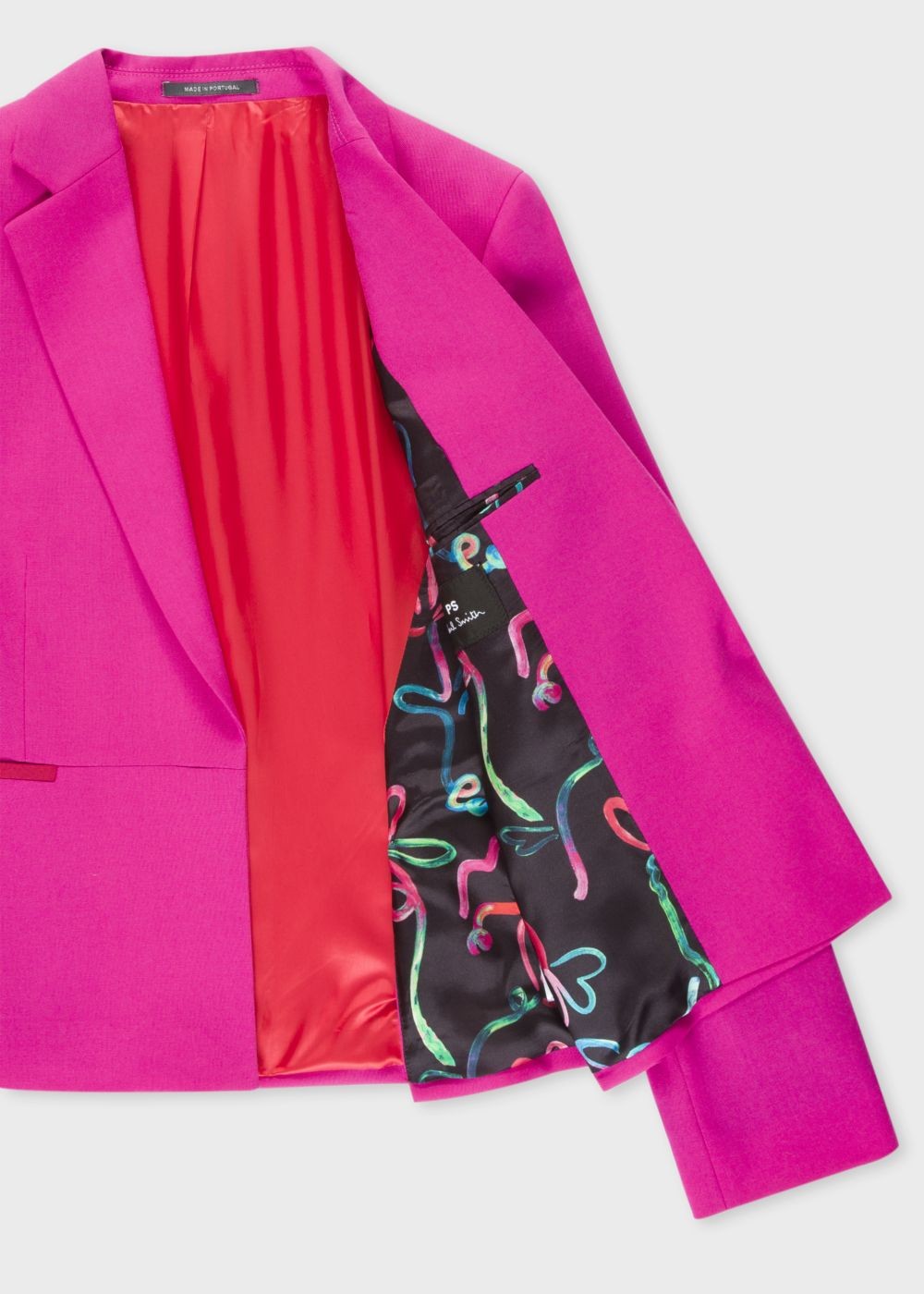 Paul Smith Womens's Fuchsia Wool-Hopsack Blazer Clothing