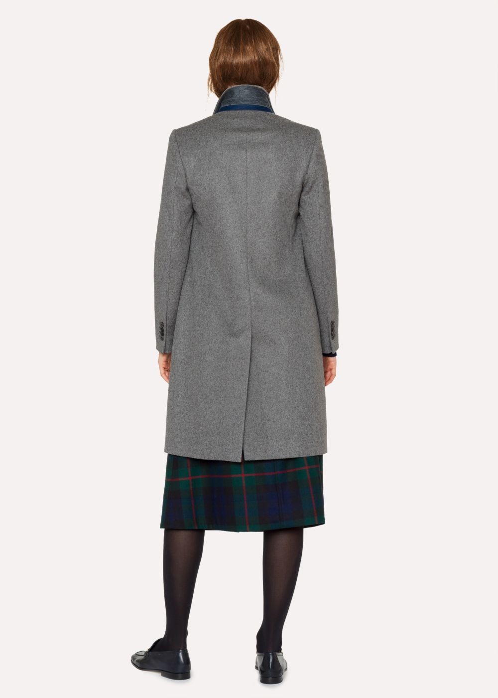 Paul Smith Women's Grey Wool And Cashmere-Blend Epsom Coat