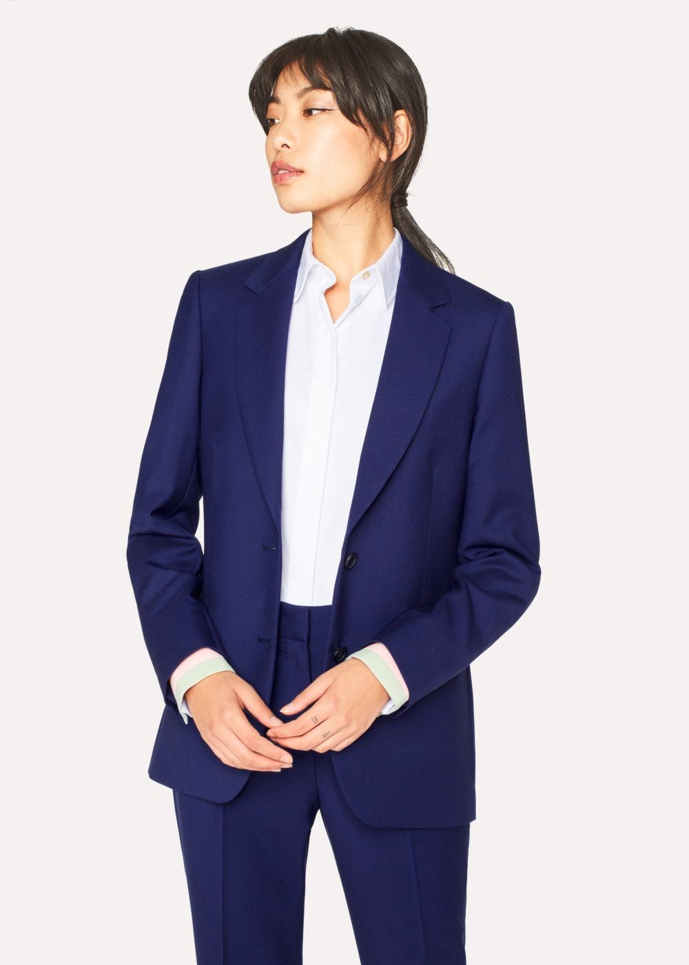 Paul Smith A Suit To Travel In - Women's Indigo Two-Button Wool Suit