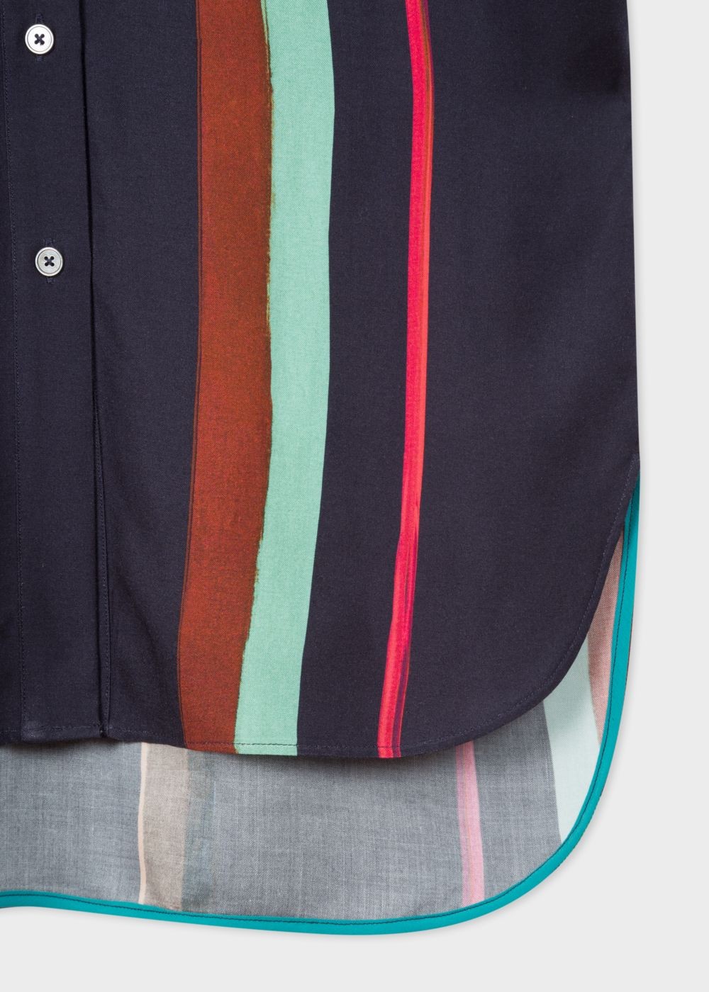 Paul Smith Lady's Navy 'expressive Stripe' Print T-Shirts Dress