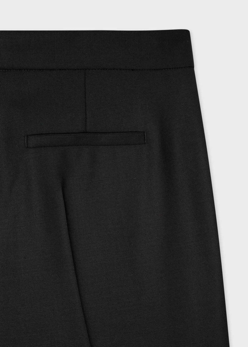 Paul Smith Womens's Slim-Fit Black Wool-Hopsack Pants
