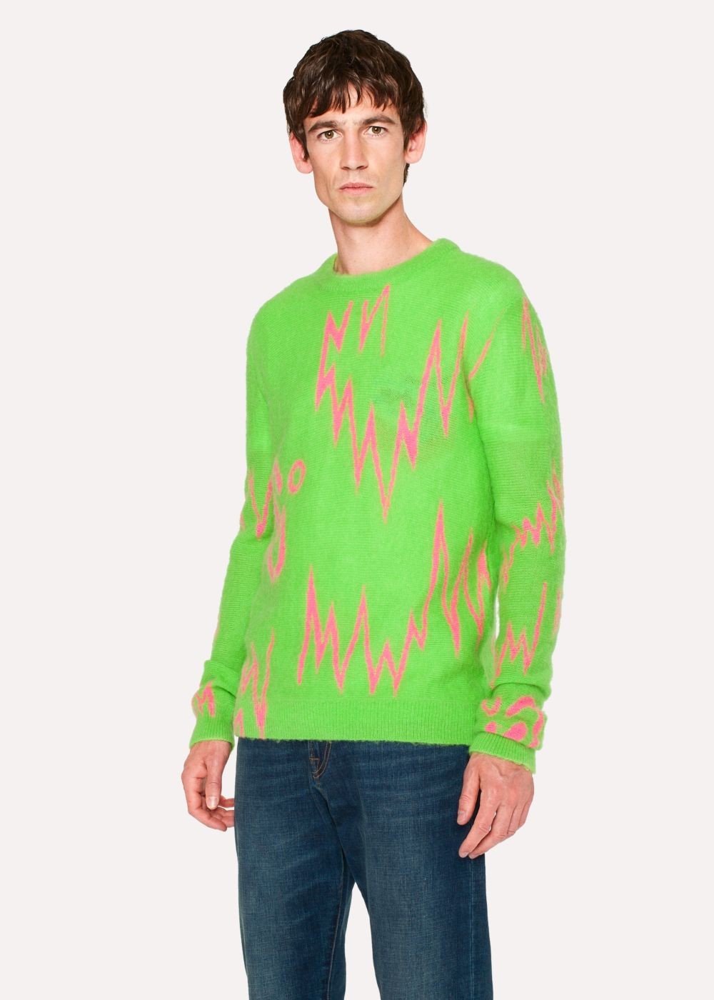 Paul Smith + The Chemical Brothers For Hingston Studio - Green 'born In The Echoes' Sweater Mens