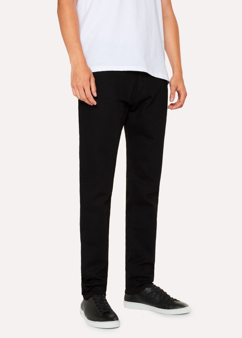 Paul Smith Mens's Tapered-Fit 'super Black' Stretch-Denim Jeans