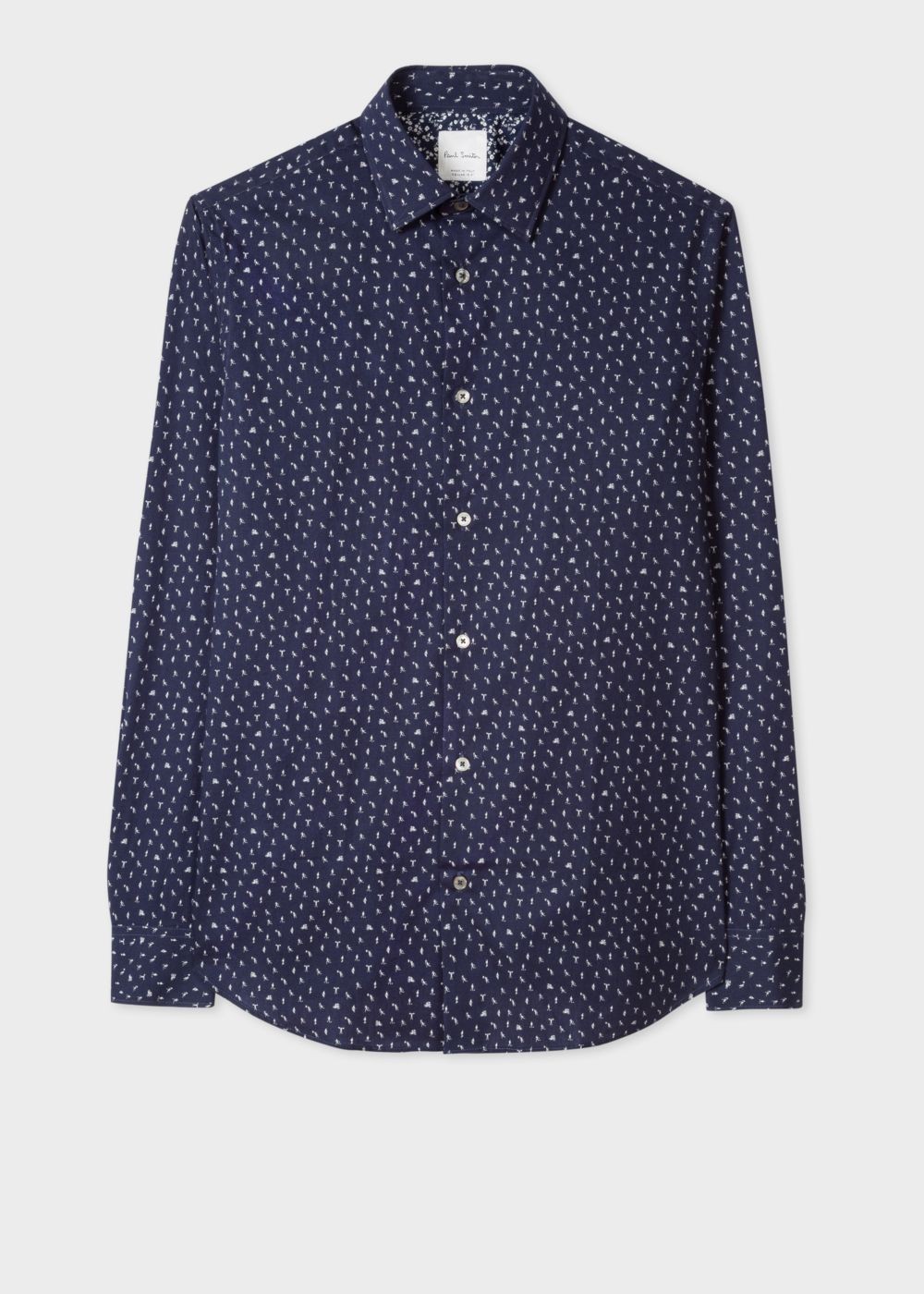 Paul Smith Men's Tailored-Fit Dark Navy 'athletics' Print Cotton T-Shirt