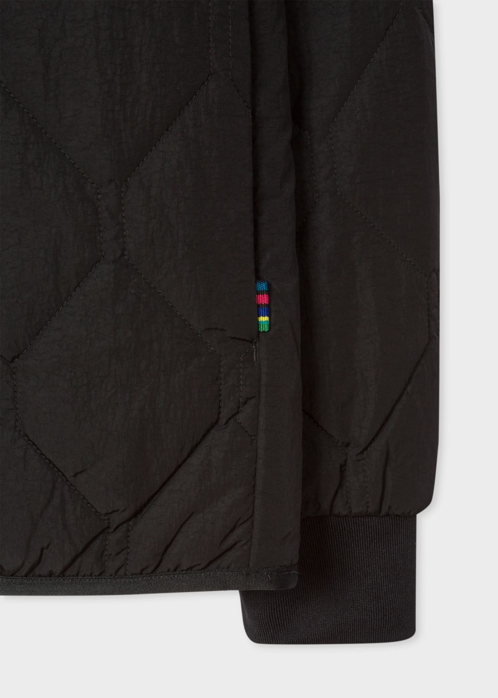 Paul Smith Men's Black Diamond-Quilted Bomber Jacket