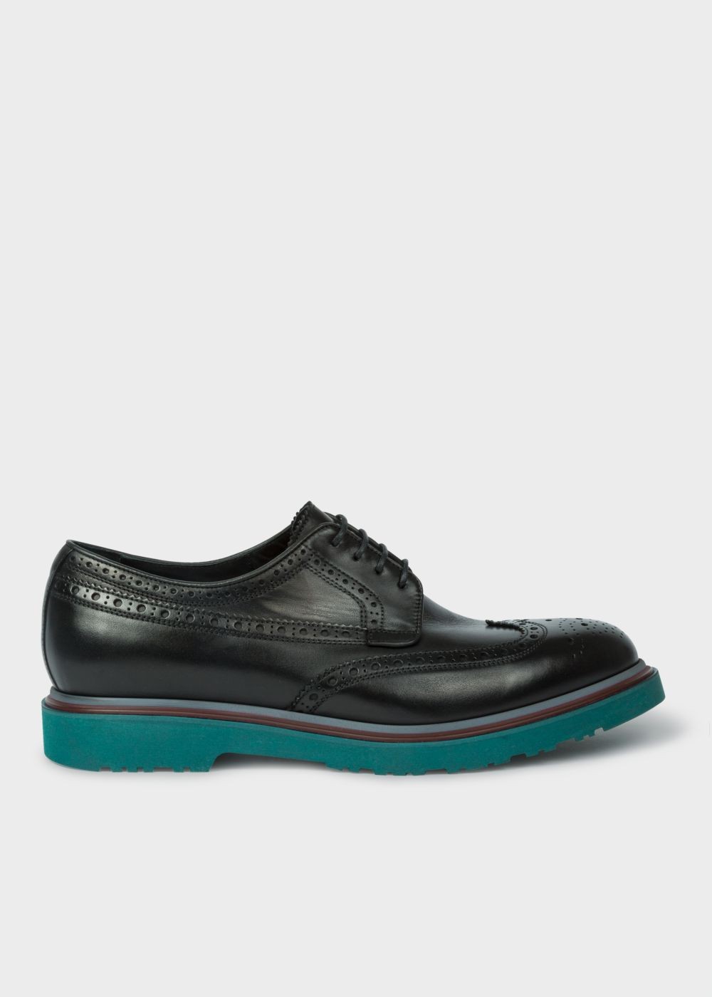 Paul Smith Mens's Black Leather 'crispin' Brogues Sneakers