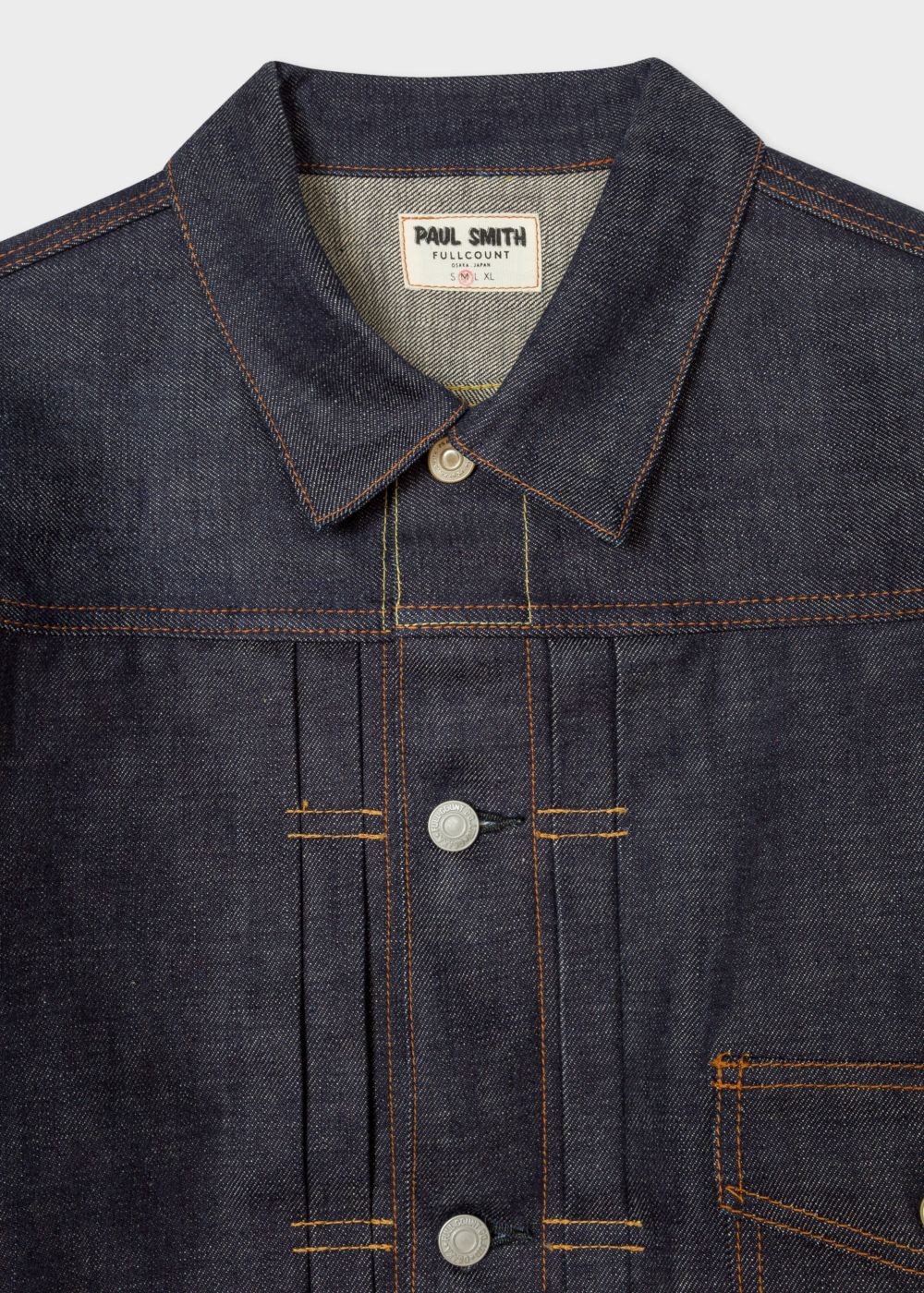 Paul Smith X Fullcount - Mens's 13Oz Selvedge Denim Pleat-Front Coat