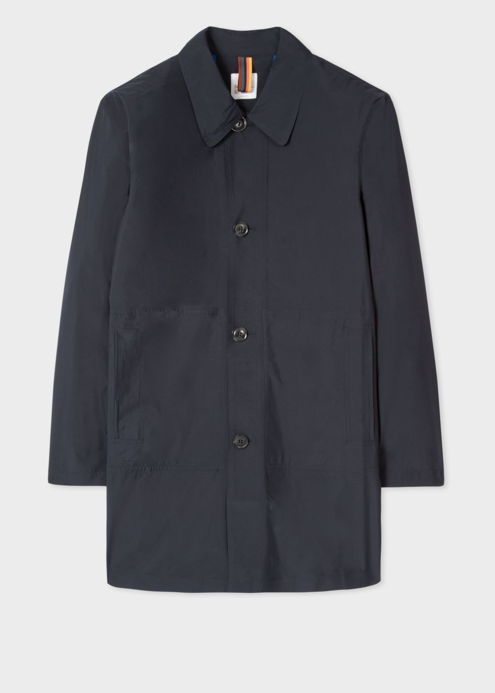 Paul Smith Men's Navy Waterproof Packable Mac Clothing