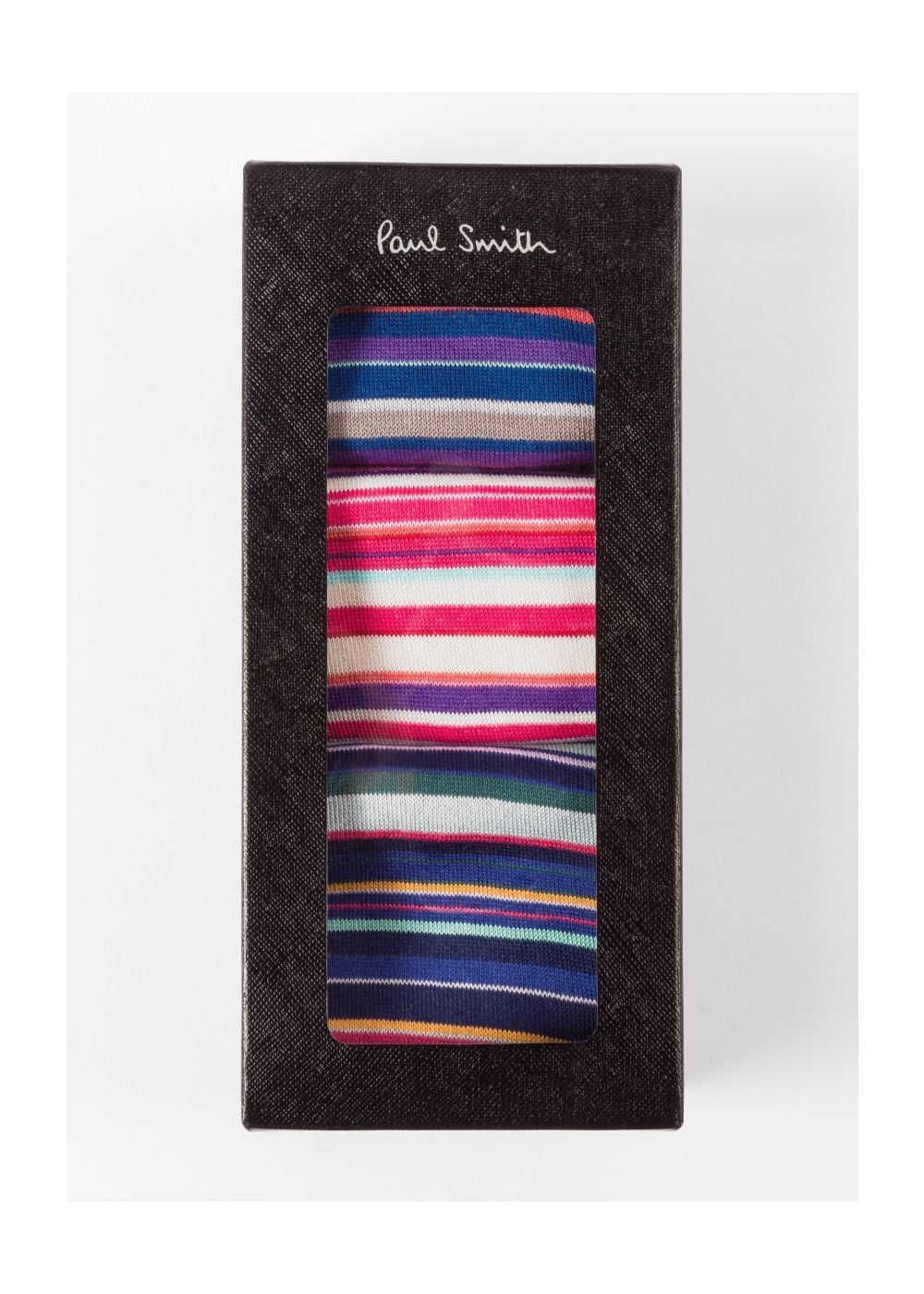 Paul Smith Lady's Mixed-Stripe Socks Three Pack