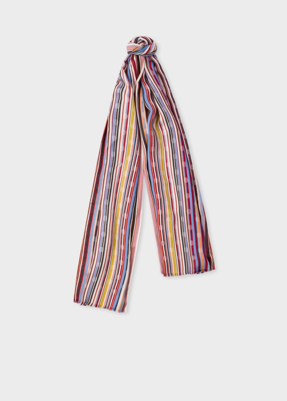 Paul Smith Men's Signature Stripe Polka Dot Scarf
