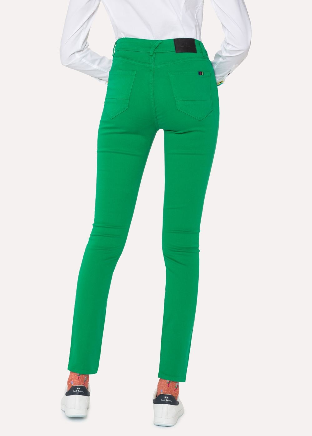 Paul Smith Women's Skinny-Fit Green Denim Jeans