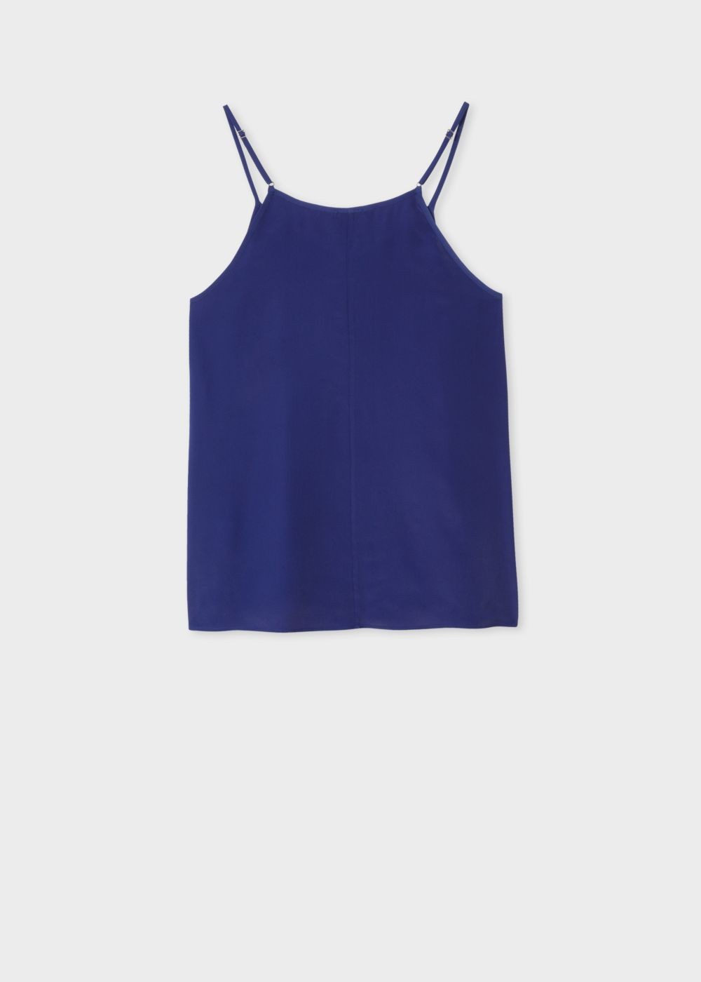Paul Smith Lady's Blue Silk-Blend Cami Top