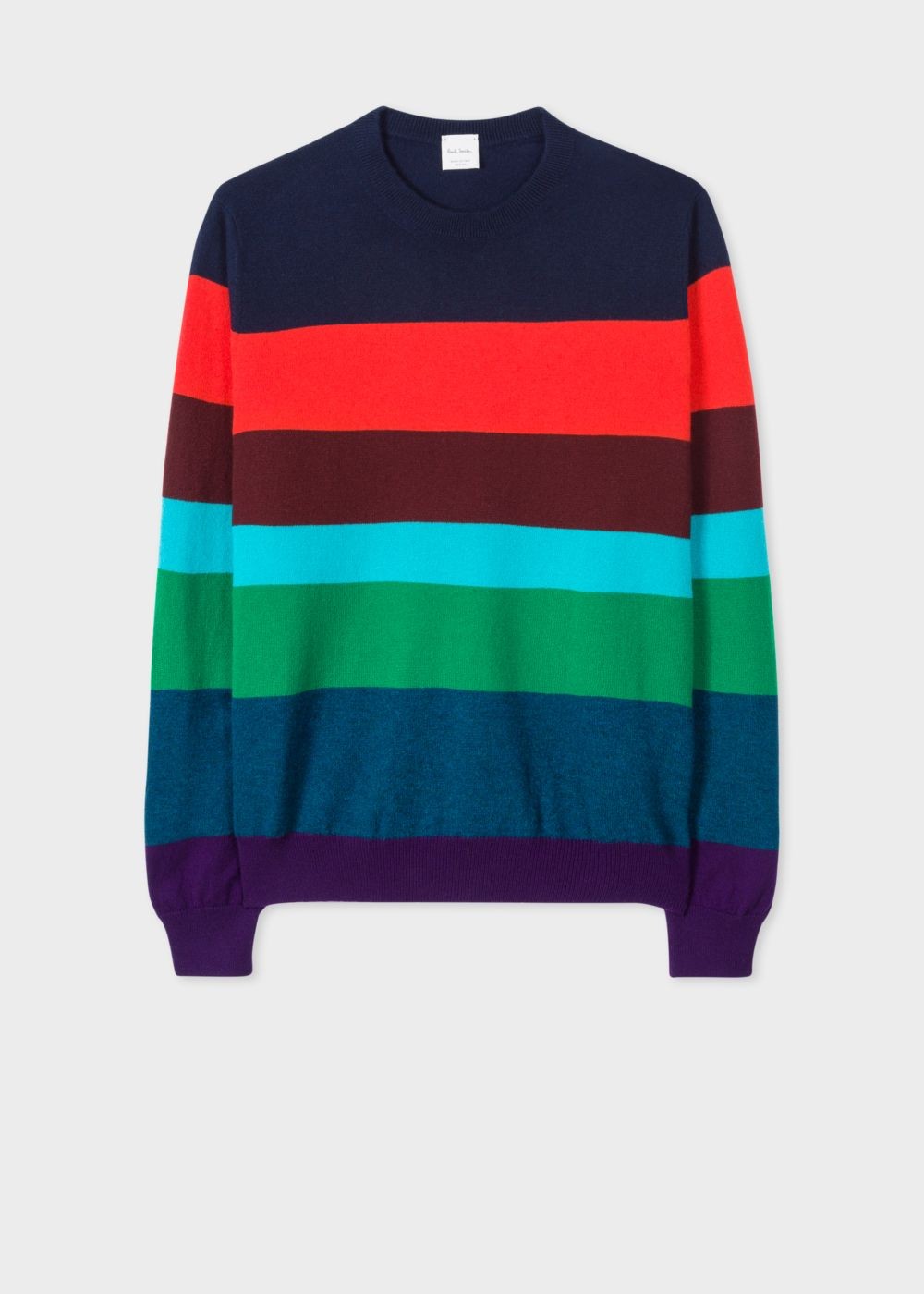 Paul Smith Men's Striped Cashmere Crew Neck Sweater