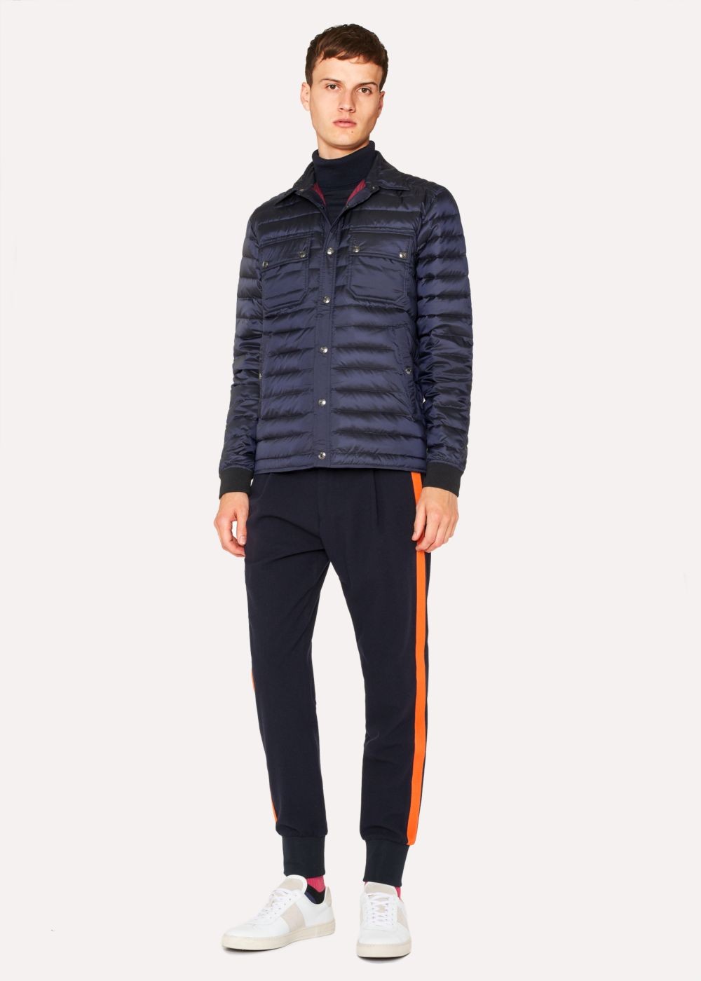 Paul Smith Mens's Navy Lightweight Down-Filled Coats