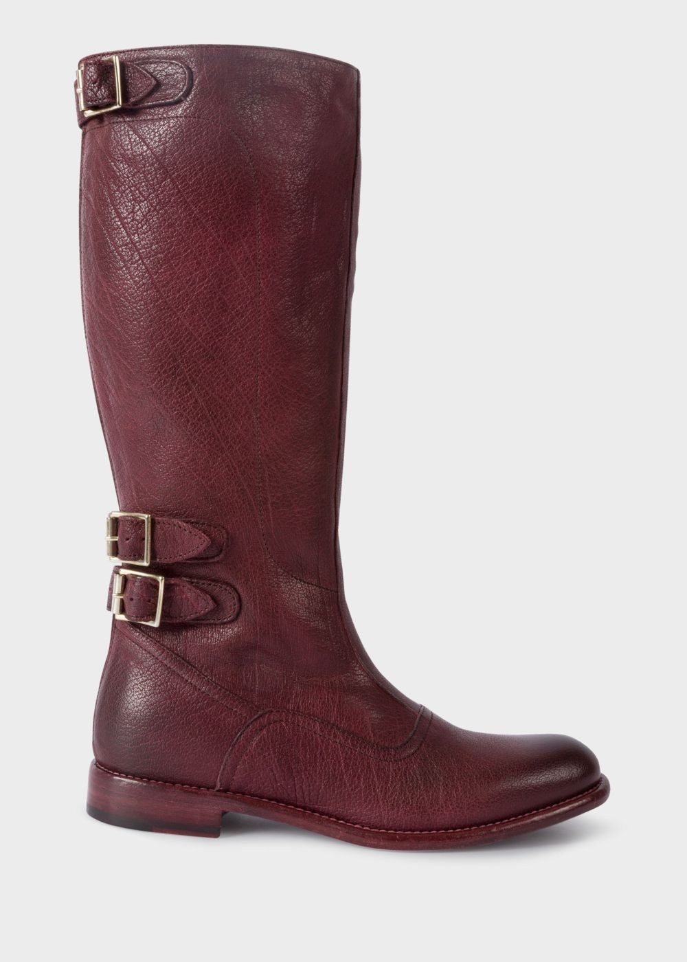 Paul Smith Women's Bordeaux Leather 'kings' Boots