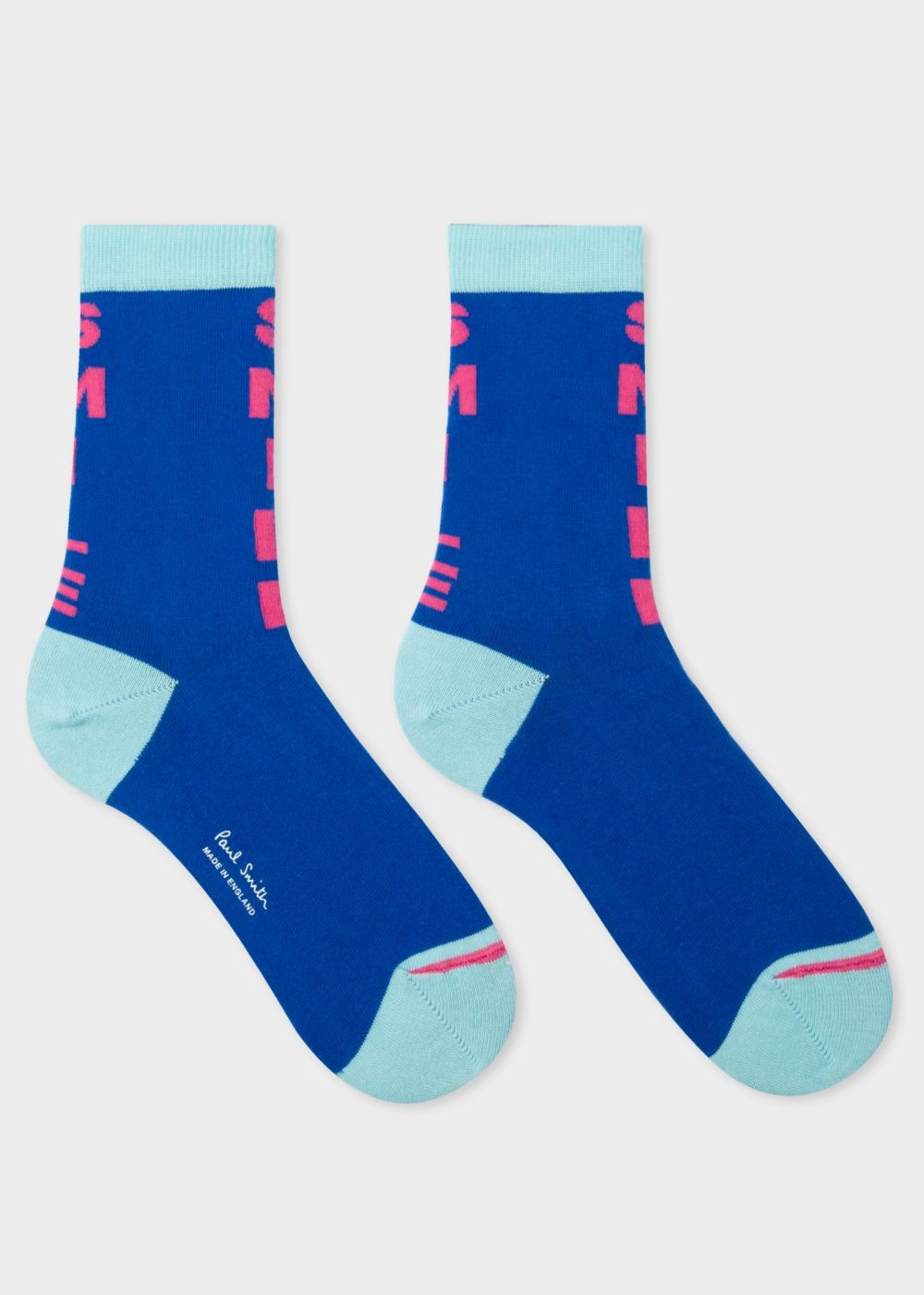 Paul Smith Lady's Blue 'smile' Socks