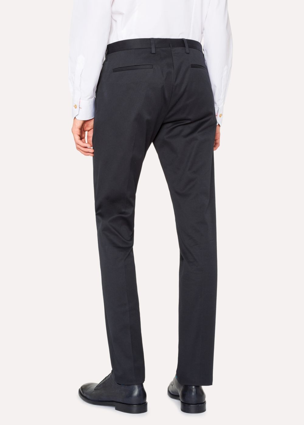 Paul Smith Men's Slim-Fit Dark Navy Stretch-Cotton Chinos Clothing