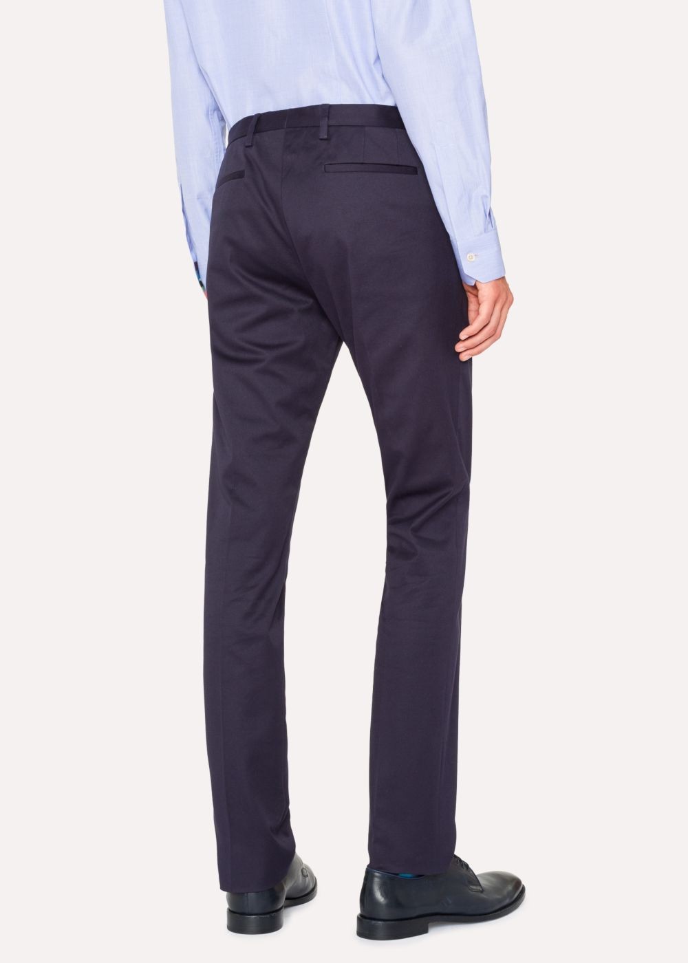 Paul Smith Men's Slim-Fit Indigo Stretch-Cotton Chinos Clothing