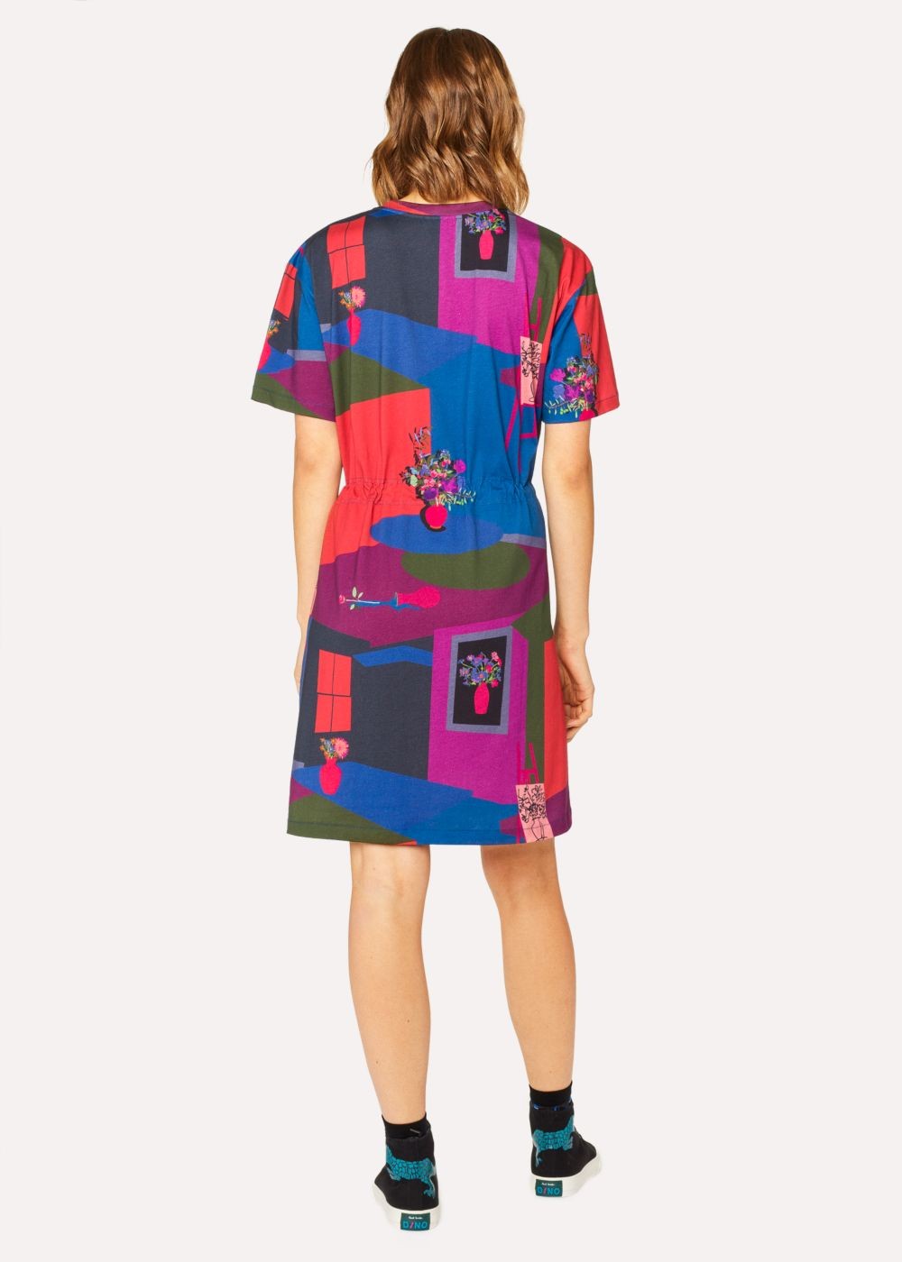 Paul Smith Womens's Multi-Coloured 'still Life Bouquet' Print Cotton Dress