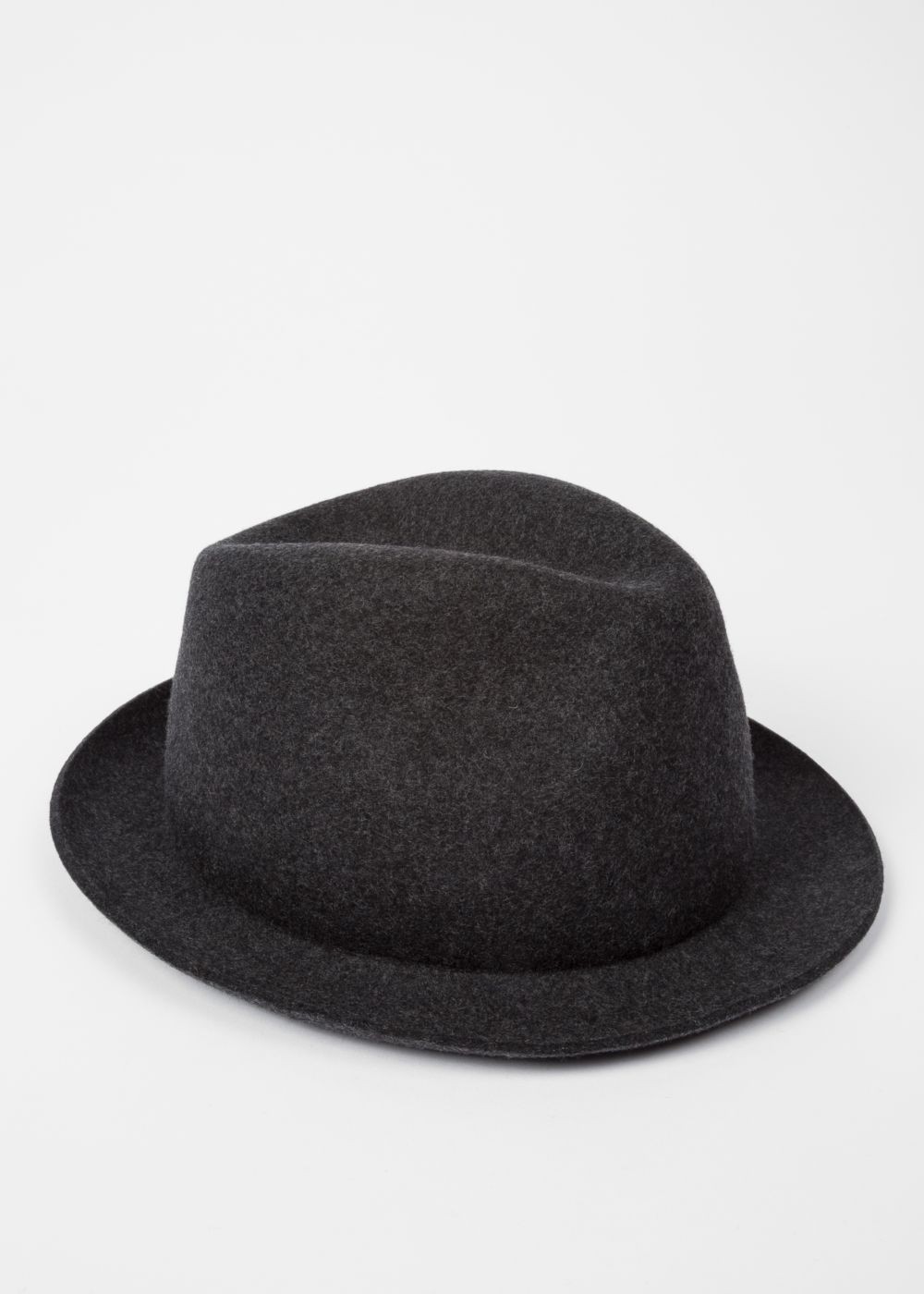Paul Smith Men's Charcoal Grey 'love' Embroidery Wool-Felt Cap