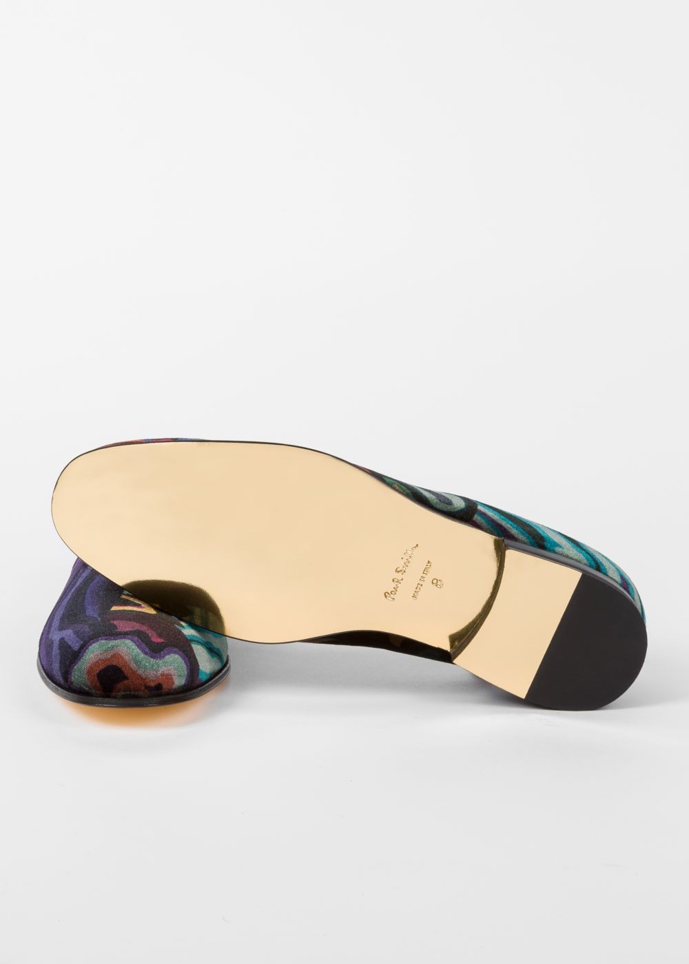 Paul Smith Men's Velvet 'dreamer' Print 'rudyard' Loafers Sneakers