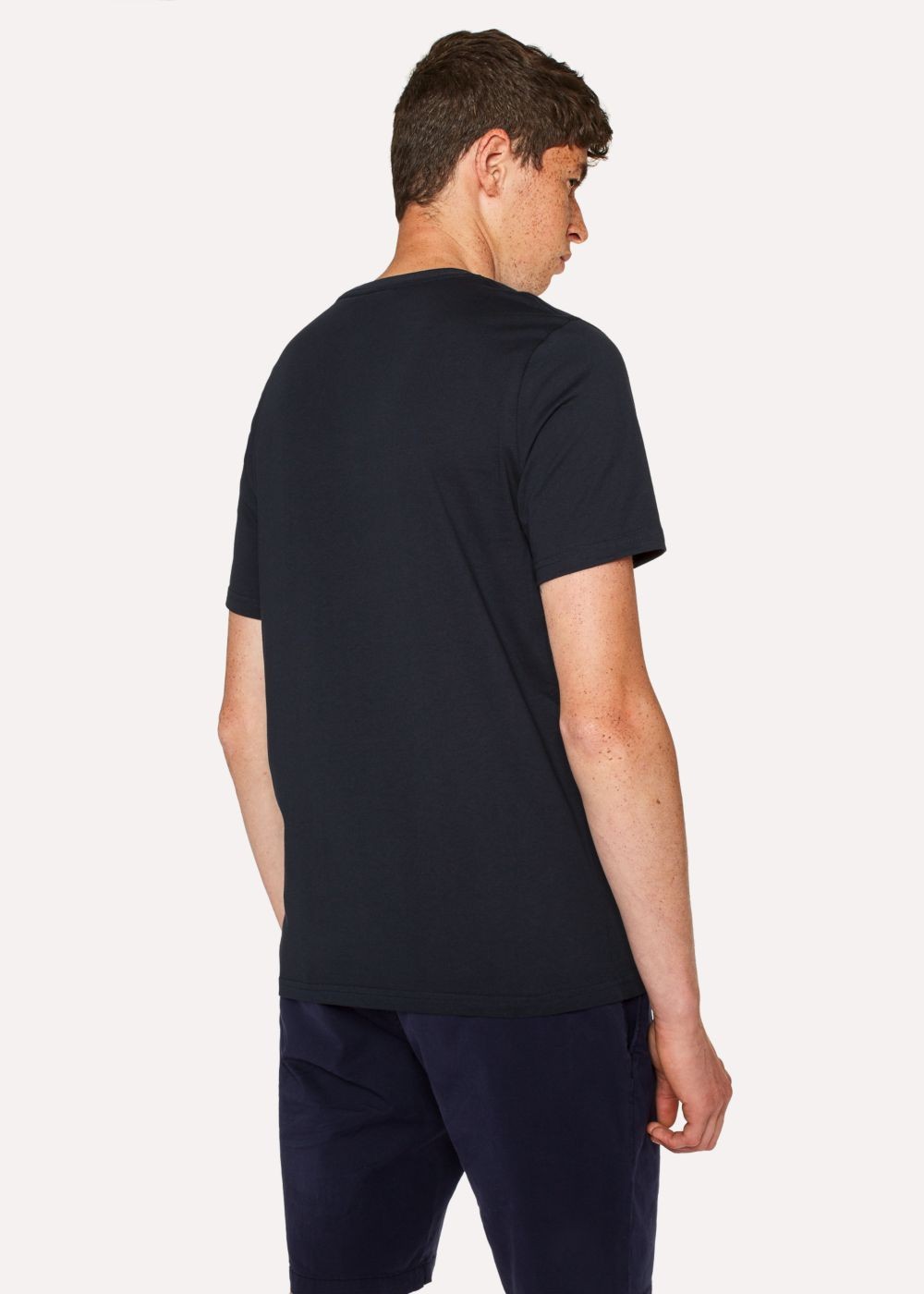 Paul Smith Men's Navy Organic-Cotton Zebra Logo Tees