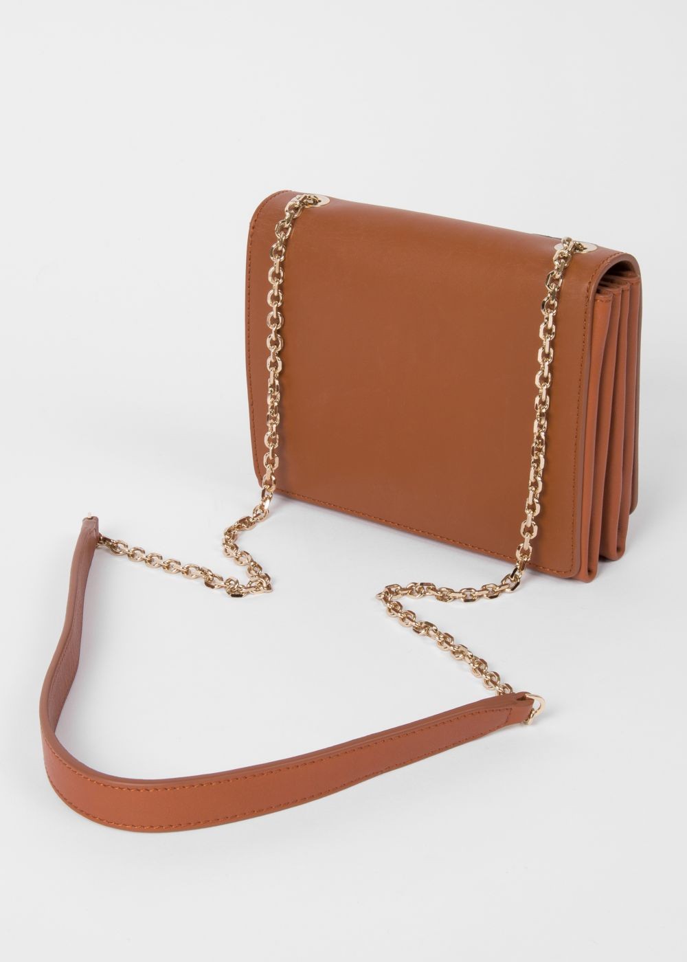 Paul Smith Lady's Tan 'star' Cutout Leather Shoulder HandBag