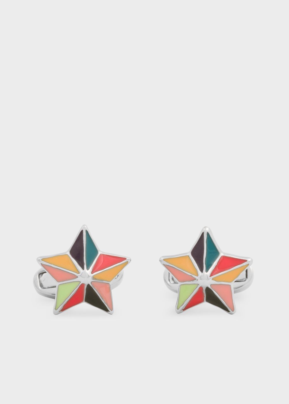Paul Smith Men's Multi-Colour Star Cufflinks Accessories