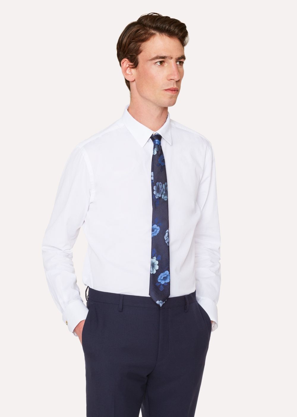 Paul Smith Men's Slim-Fit TShirts With 'athletics' Print Cuff Lining