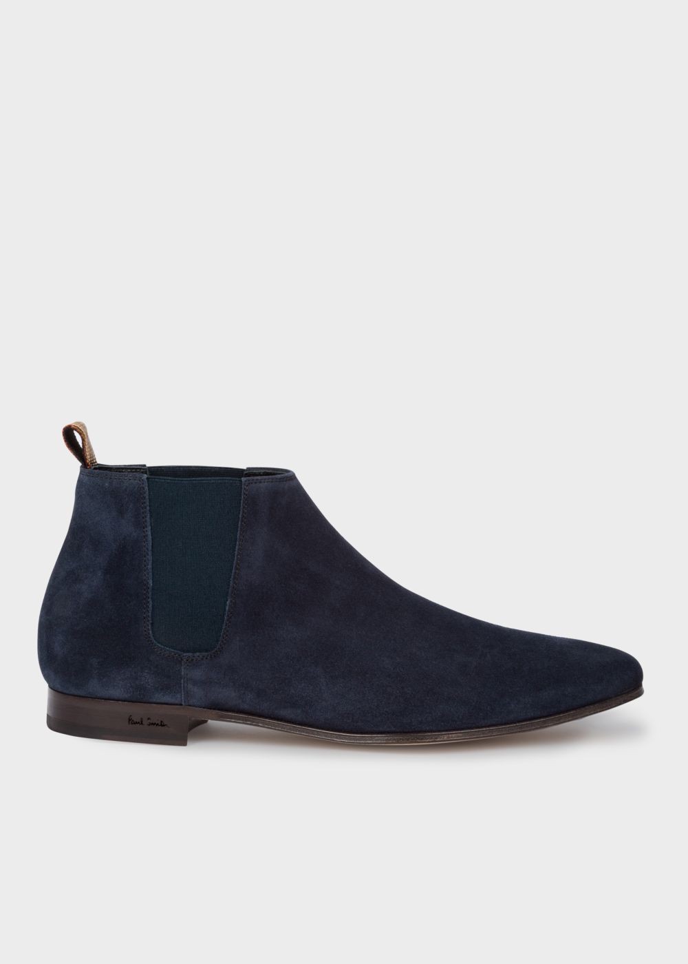 Paul Smith Men's Dark Navy Suede Leather 'marlowe' Chelsea Boots